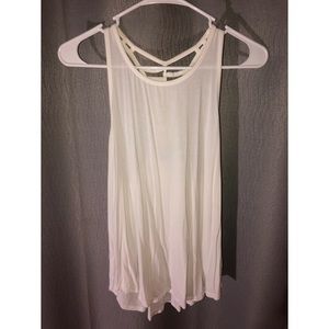 White Tank with Detailed Back
